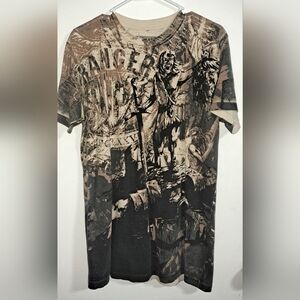 Ranger Up David And Goliath On Back Graphic Print Men's T-Shirt